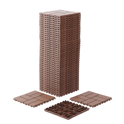 Carreaux de terrasse en plastique emboîtables