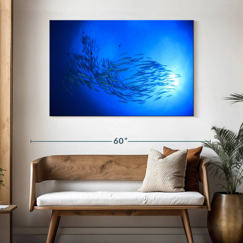 Aletra Sunrise Barracuda Fish, 32" H x 48" W