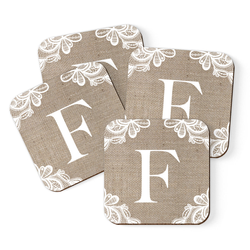 Sous-verres Café à monogramme, F
