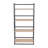 Contemporary Bookcase In Black Painted Metal And Natural Wood By Lumisource-1732995796