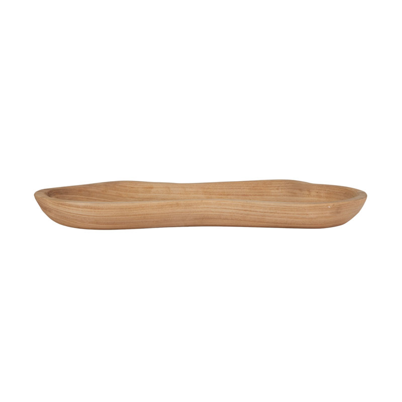 Decorative Paulownia Wood Organic Shaped Tray