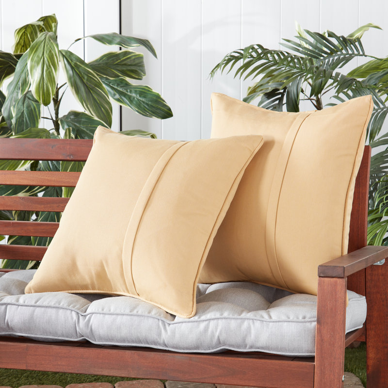  Coussin Sunbrella, Toile blé, Set of 2