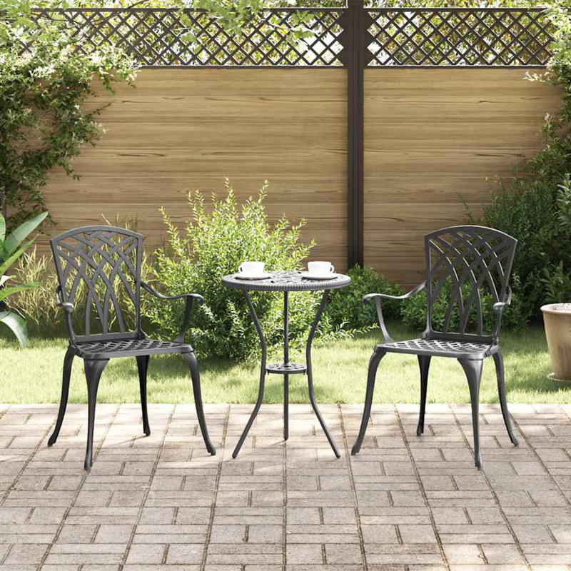 Patio Dining Armchair, Black