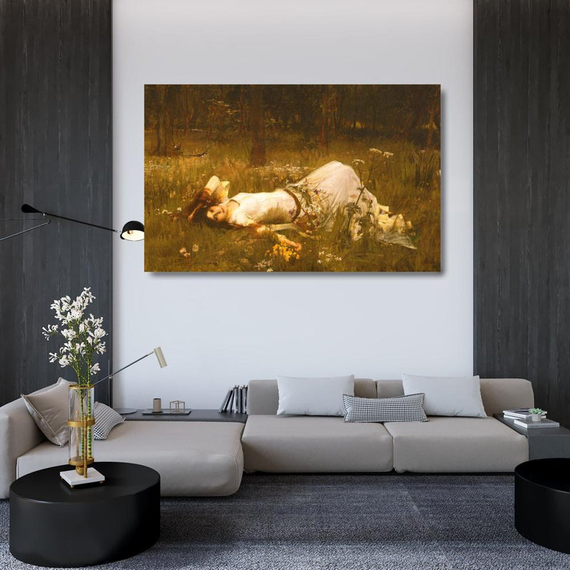 Ophelia, 1st exhibited 1889, 30" H x 48" W