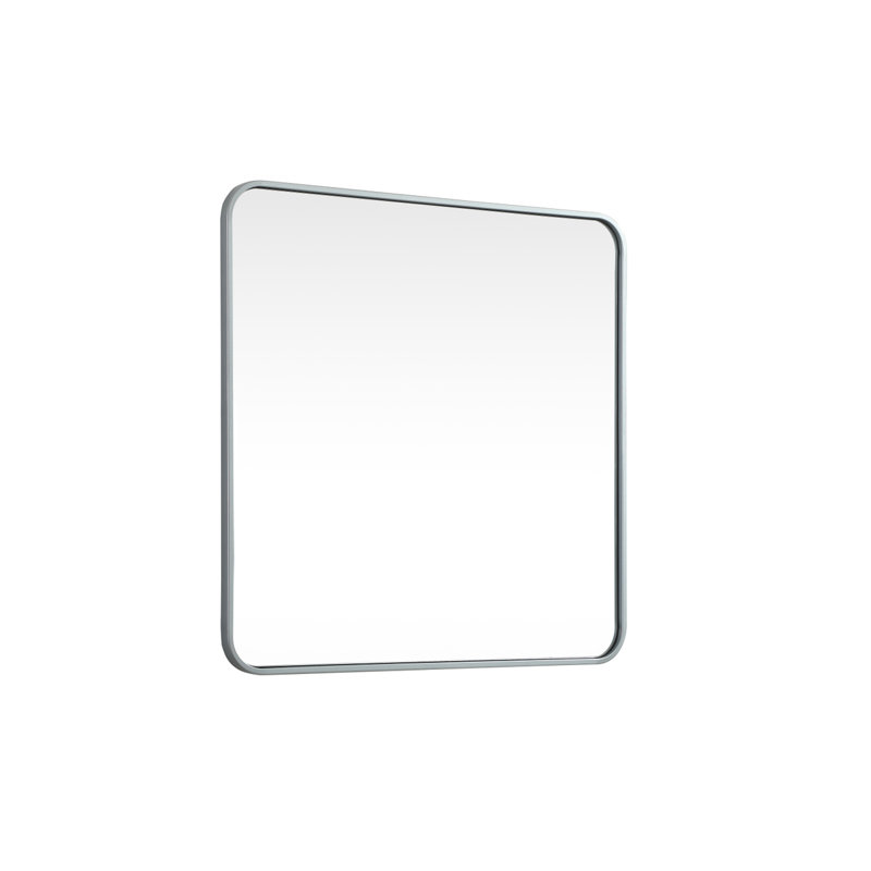 Miroir mural Marengo, 30 po x 30 po , Argent