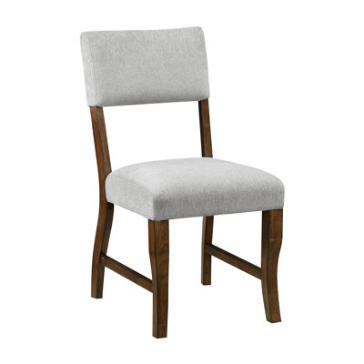 Ady Dining Side Chair Set Of 2, Gray Chenille Seat And Back