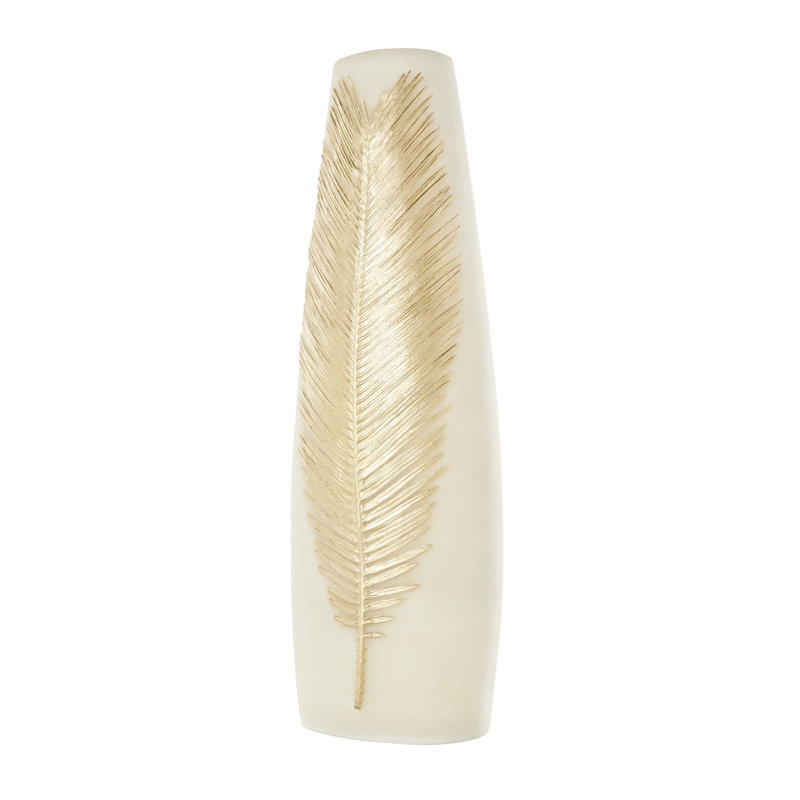 Vase crème Amiriah, H 20,45 po x l 6,60 po x P 4,95 po