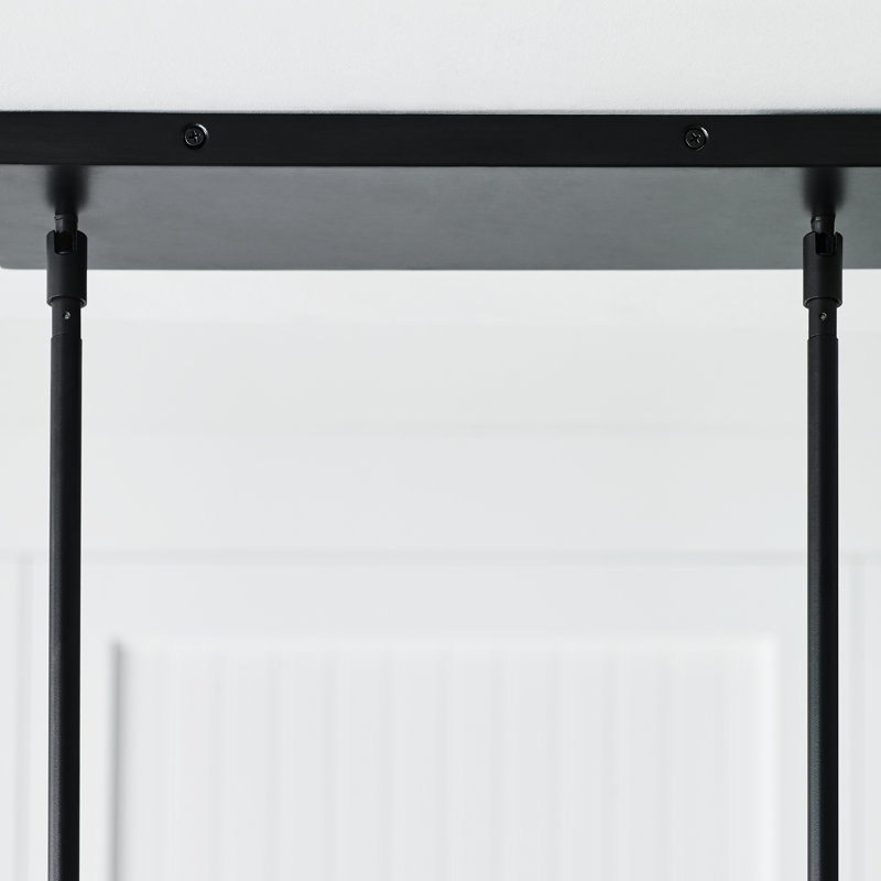 10 - Light Dimmable Linear Chandelier, Aged Iron