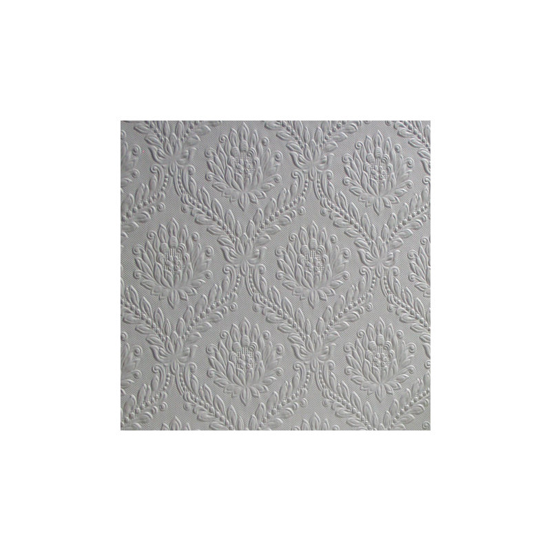 10m L x 52cm W Damask 3D Embossed Roll Wallpaper