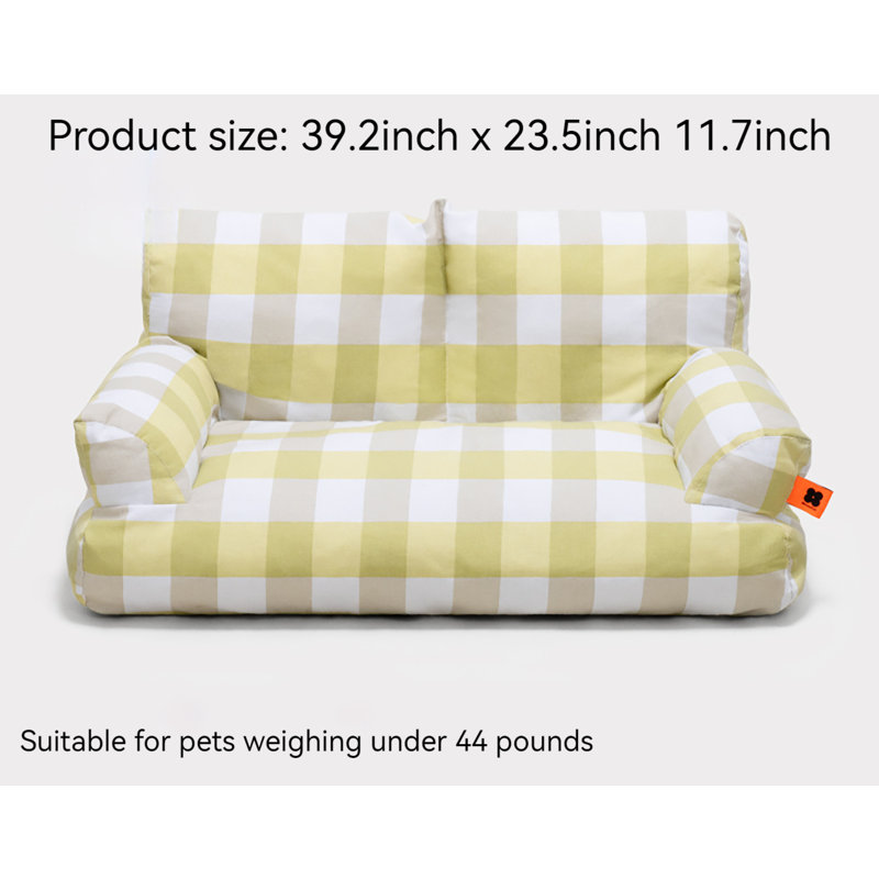 Canapé pour animal de compagnie, H 11,7 po x l 39,2 po x P 23,5 po
