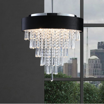 Tiered Round Crystal Chandelier