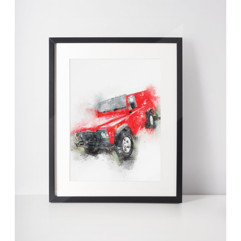 Classic Car - Single Picture Frame Print on Wood