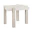 Mist 26" Wide White Quartz Top End Table
