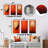 Persimmon Presence Moon - Moon Metal Wall Art Prints Set Of 3-659942986