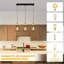 3-Light Black Kitchen Island Pendant