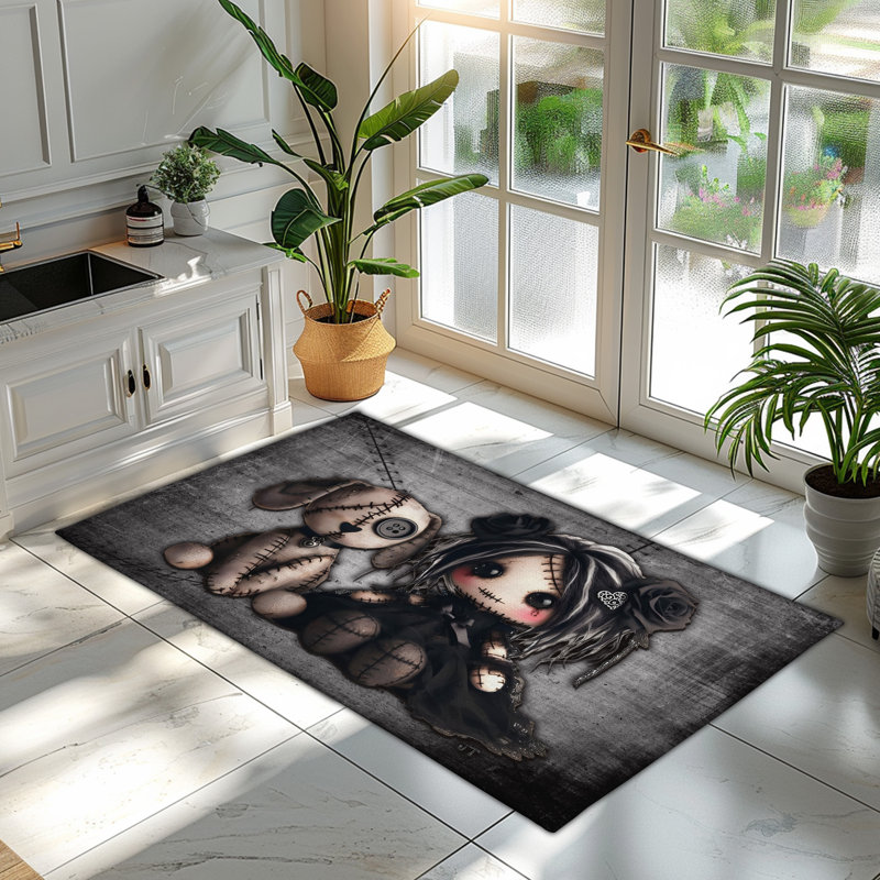 Tapis chiot Little Stitch Ups Old Friends, Rectangle 5 pi x 7 pi