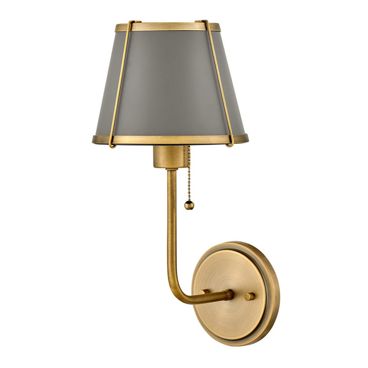 Clarke One Light Medium Wall Sconce with On/Off Pull Chain