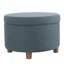 Repose-pieds rond avec rangement Chew Stoke-25182777