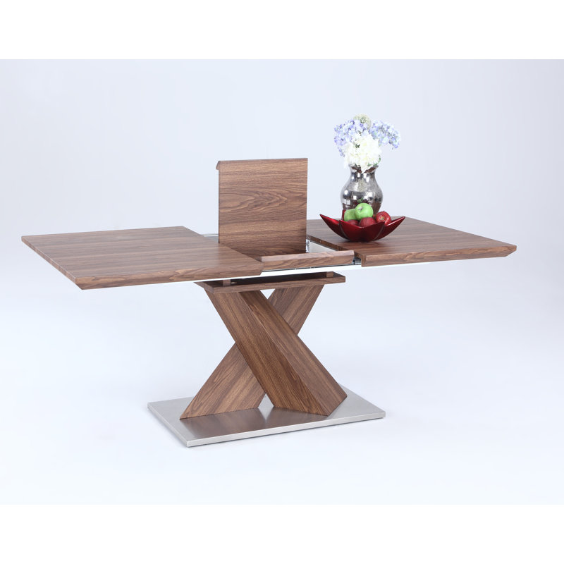 Belon Modern Extendable Laminated Wood Dining Table