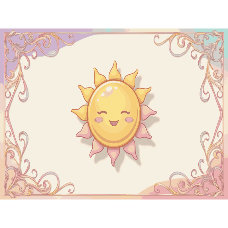 Tapis pour chambre de bébé Zoomie Kids Sky_sky032, Rectangulaire 2 pi x 3 pi