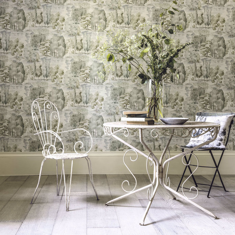 Waterperry Wallpaper, Willow/Olive