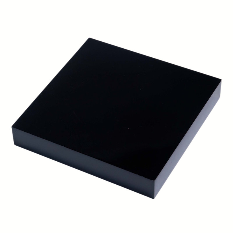 Hudson Floating Wall Shelf Kit, Chunky 3.8cm, Gloss Black, Small (24cm)