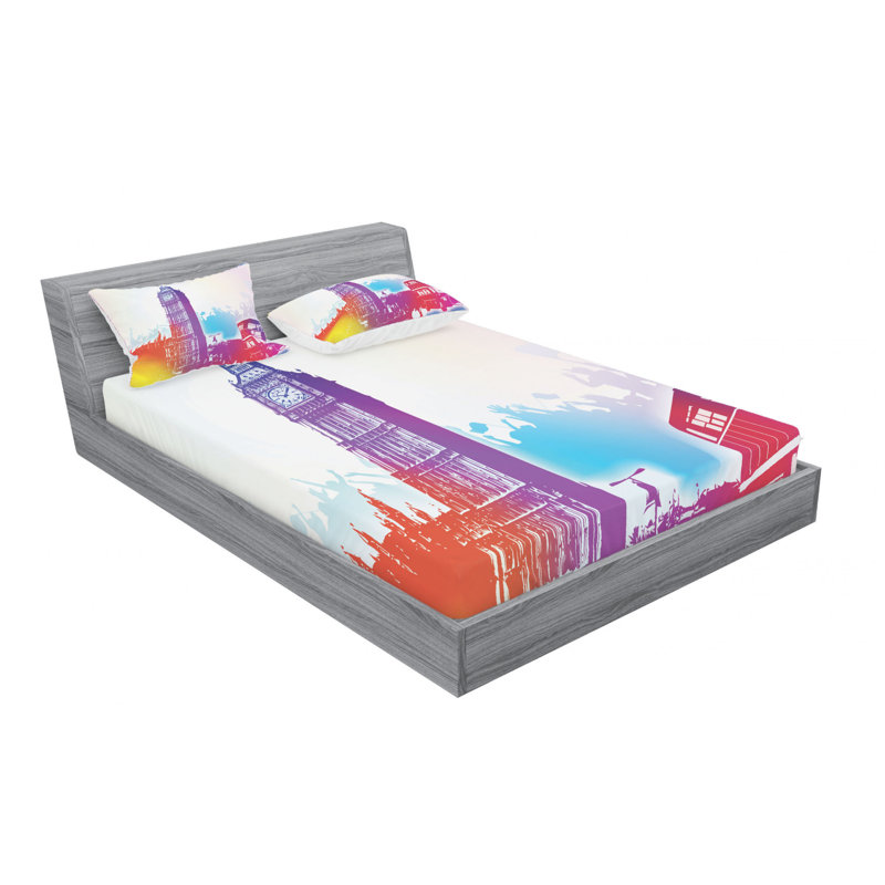 London Microfiber Sheet Set, Full Sheet Set + Fitted Sheet + 2 Pillowcases