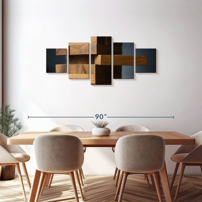 Jenga Game, 30" H x 68" W
