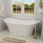 Baignoire de trempage autoportante de 71 po x 32 po avec drain et trop-plein, certifié Cupc
