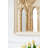 Solid And Engineered Wood Curved Wall Mirror