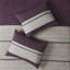 Literie en faux suède - mauve pleine grandeur, édredon lavable à la machine doux au toucher, coussin décoratif brodé