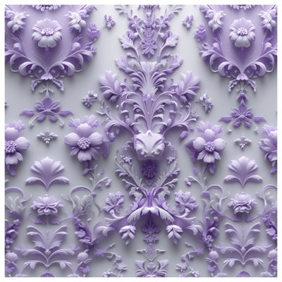 Couvertures lavande à motif floral