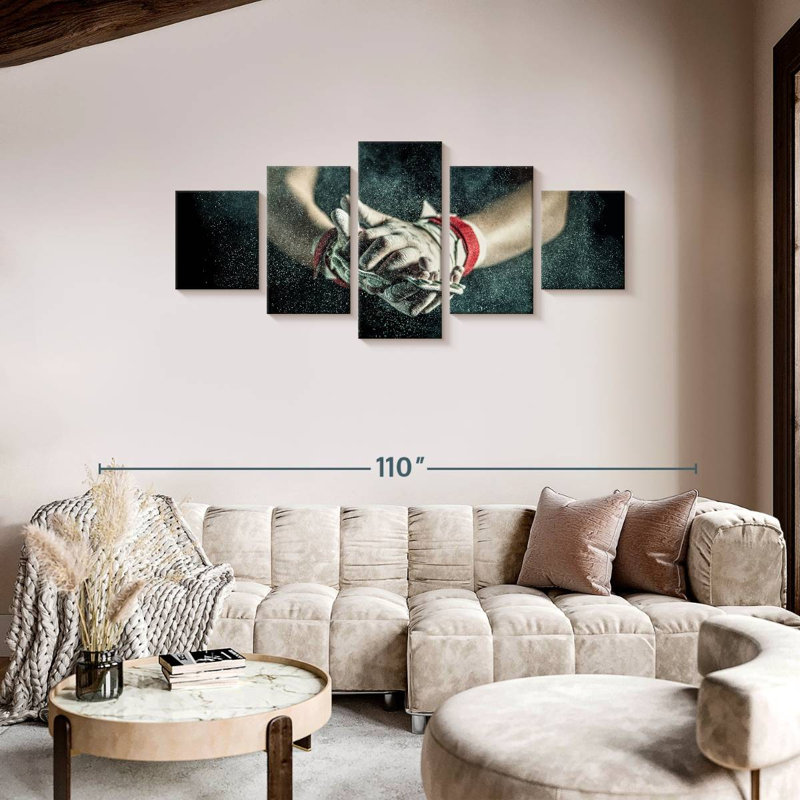Dusting The Hands, 36" H x 80" W