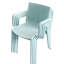 Ensemble de 4 fauteuils empilables modernes en plastique, résistants aux intempéries, dossier ergonomique à lattes, coloris bleu, montage facile. Parfait pour accueillir des invités à la dernière minute. 4 fauteuils avec grande capacité de charge et antidérapants.