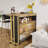 Extendable Bar Table With Storage Cabinet And Led-2042543299
