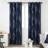 Spurgh Sliver Wave Foil Print Blackout Thermal Grommet Curtain Panels (Set of 2)-792607138-792607150