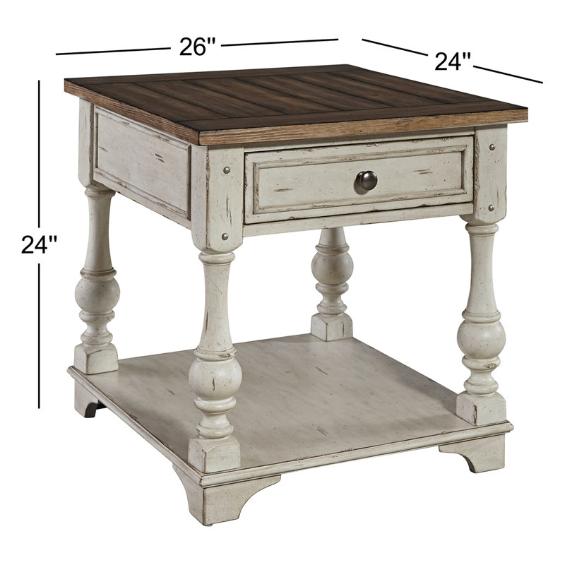  Hexham 24'' End Table w/ 1 Drawer