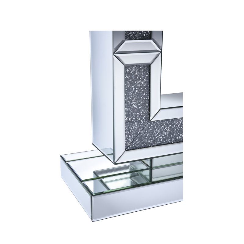 Millry 47.25'' Glass Top Console Table