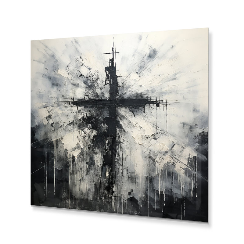 - Décoration murale en métal Christianisme, H 30 po x l 30 po x P 1 po