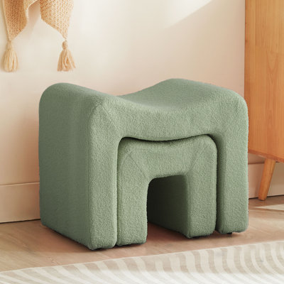 Catargiu 2 - Piece Teddy Upholstered Ottoman