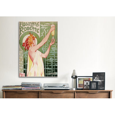 'Absinthe Robette' by Privat Livemont Vintage Advertisement on Canvas
