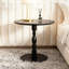 Table d'appoint ronde vintage en bois avec piédestal tourné-1447525120