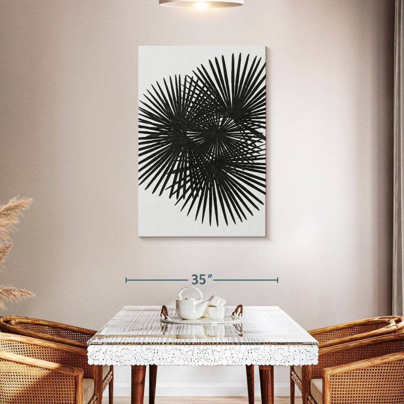 Harnek Fan Palm BW, H 45 po x l 30 po