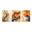«Warm Earth Flow - Abstract Marble», art mural 3 pièces-129013615-129013611