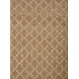 Geometric Area Rug in Brown