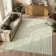 Celeta Washable Abstract Rainbow Striped Green Area Rug - Colorful Modern Carpet for Living Room, Bedroom, or Office Decor