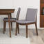 Ensemble de salle à manger en bois massif eucalyptus pour 4 personnes Hillery