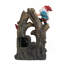 Fontaine à gnome 8,3 x 4,7 x 13,8 po avec lumière DEL, brun