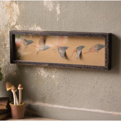 Autumn-Lilly Solid Wood Shadow Box Picture Frame - Set of 2