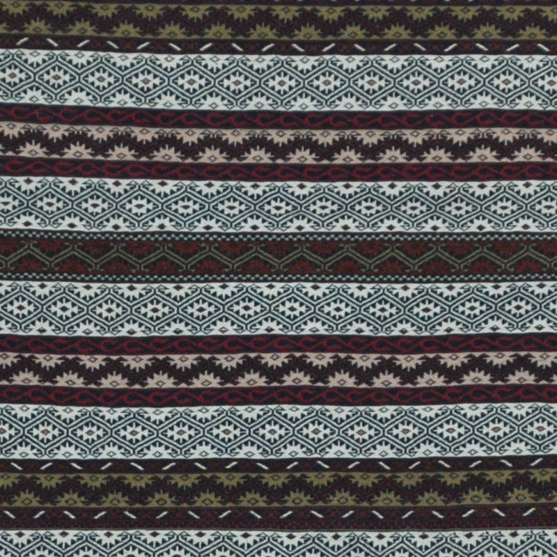 Tapis géométrique en laine tissé à plat à la main à motif rectangulaire 3 pi 5 po x 4 pi 8 po Anniejane